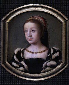 Renee av Frankrike (1510-1575), hertiginna av Chartres och Montargis sedan Ferrara, yngre dotter till Ludvig XII och Anne av Bretagne. kopia av M. Juilleau av School French
