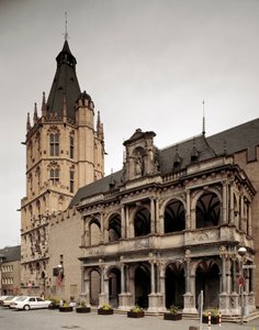 Utsikt över stadshuset i Köln. Tyskland