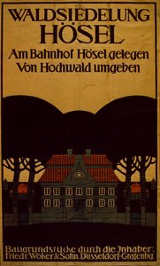 Waldsiedlung Hotel Annons på tyska, ca 1890 (affisch)