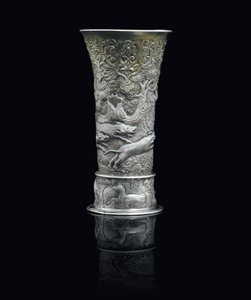 Bägare, Transsylvanien, ca 1650 (paketförgyllt silver)