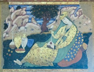 Färskt på Chehel Sotoun Palace, Esfahan, Iran