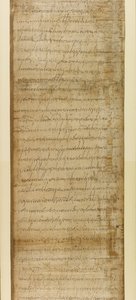 Lägg till. 5412, del 2, Köpebrev från Ravenna, 3 juni 572 (papyrus) av School Italian