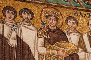Kejsar Justinian I (mosaik)