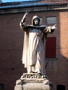Staty av Jerome Savonarola (Girolamo Savonarola av School Italian