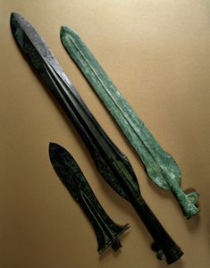 Spjutspetsar i brons, Yayoi-perioden (300 f.Kr.) av Japanese School
