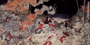 Första kinesisk-japanska kriget - Hui-Go Victory - kinesisk-japanska kriget av Japanese School