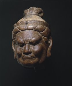 Chef för en himmelsk kung, Lokapala, sen Heian-period (trä) av Japanese School