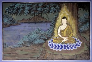 Buddhas liv: Buddha i meditation - Yongju-templet, Suwon-regionen, Sydkorea. av School Korean