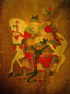 Budbärare av helvetet med häst, målning på hampa rulle, Joseon period, Kree. Seouls nationalmuseum, Republiken Korea