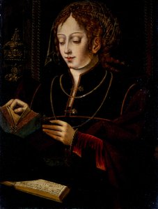 Maria Magdalena, ca 1520 (olja på ek) av School Netherlandish