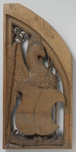 Panel från ett orgelhus, ca. 1510-20 (ek med spår av polykrom) av School Netherlandish
