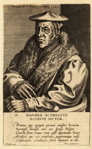 Porträtt av Jan van Scorel, holländsk målare av School Netherlandish