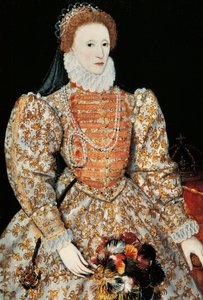 Drottning Elizabeth I, ca 1575 (olja på panel)