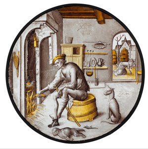 Sorgheloos ("Bekymmerslös") i fattigdom av School Netherlandish