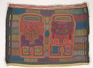 Skjortpanel (mola), Kuna People, San Blas Islands, ca 1950-talet (applicerad bomull)