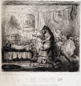 The Death of the Cat Murr (från Hoffmanns sagor) - Teckning, Portugal