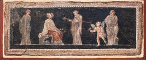 Dionysisk scen, Herculaneum av School Roman