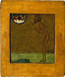 Basil den välsignade eller Saint Basil (Vassili) (1469-1551 eller 1557). Anonym rysk ikon, tempera på trä, sent 1500-tal. Traditionell Moskvakonst. Statens Tretjakovgalleri, Moskva. av School Russian