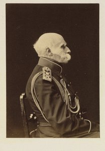 Greve Friedrich Benjamin von Lutke, tysk navigatör, geograf och upptäcktsresande i Östersjön, föremål för det ryska imperiet - Porträtt av greve Fjodor Petrovitj Litke (1797-1882), Anonym . Litografi av School Russian