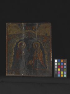 The Genesis Of Jesus Christ (tempera på trä) av School Russian
