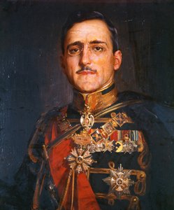 Kung Alexander I av Jugoslavien (olja på duk) av School Serbian