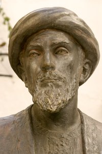 Chef för Moses Maimonides (1135-1204) (brons) (detalj av 237390) av School Spanish
