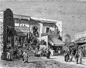 Moriskt kafé i Sidi-Bou Said av School Spanish