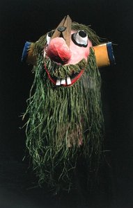 Carnival Mask, God of the Rhen (papier mache) av School Swiss