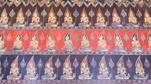Väggmålningar i Buddhaisawan-kapellet, Wang Na-palatset (målning) av School Thai