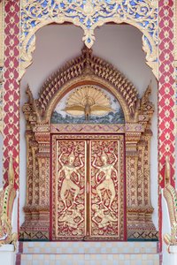 Tempeldörr, Wat Phrathat Doi Suthep av School Thai