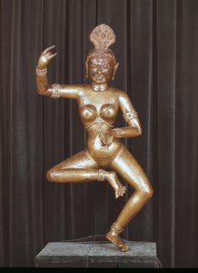 Gudinnan Dakini, tibetansk infernalisk gud. Statyett, Musée Guimet, Paris