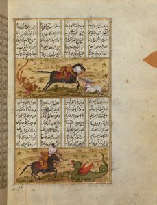 Sultan Mahmud dödar ett lejon och en drake