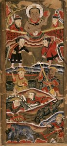 King Hang Trong, jordbruksgeni, 70x35 papper, Hanoi Museum of Fine Arts.