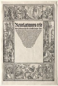 Gräns - med Kristi dop av School of Albrecht Dürer