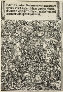 Andra kriget i Gueldres, från Maximilian I:s triumfbåge av School of Albrecht Dürer