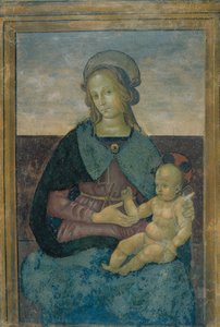 Virgin and Child av School of Perugino