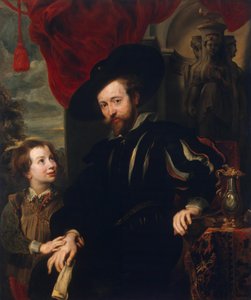 Porträtt av Rubens med hans son Albert (kopia från det förlorade originalet från slutet av 1610-talet)