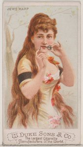Jews Harp, från Musical Instruments-serien N82 för cigaretter av märket Duke, 1888., 1888.
