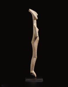 Cycladisk liggande kvinnofigur, namnstycke av Schuster Master, Early Cycladic II, ca 2400 f.Kr. av Schuster Master