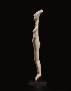 Cycladisk liggande kvinnofigur, namnstycke av Schuster Master, Early Cycladic II, ca 2400 f.Kr. av Schuster Master