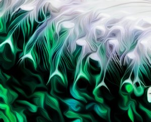 Grön abstrakt av Scott J. Davis