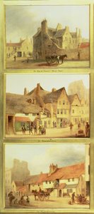 Main Point West Port, Grassmarket och Pleasance, detalj från Edinburgh: Nine Views of the Old Town av Scottish School