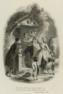 Scen från Essay on Man, av Alexander Pope (gravyr)