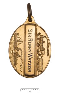 Skottland, Glasgow och South Western Railway, direktörspass, ca 1850 (guld & emalj) av Scottish School