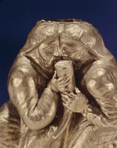 Plack föreställande två skyter som delar en drink (guld) (detalj av 343170) av Scythian