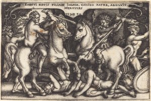 Hercules och Iole av Sebald Beham