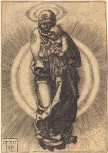 Madonna på halvmånen av Sebald Beham