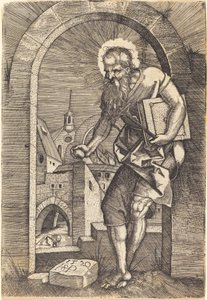 Saint Hieronymus vid bågen av Sebald Beham