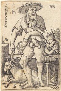Saturnus av Sebald Beham