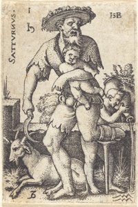 Saturnus av Sebald Beham